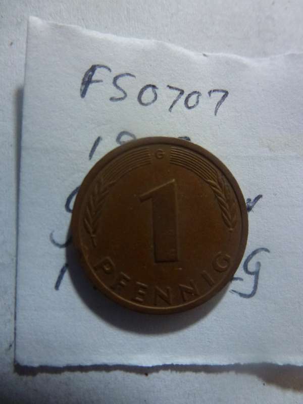 1977 Germany 1 pfennig