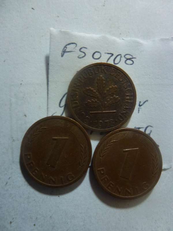 1978 Germany 1 pfennig