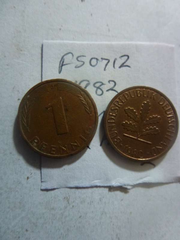1982 Germany 1 pfennig