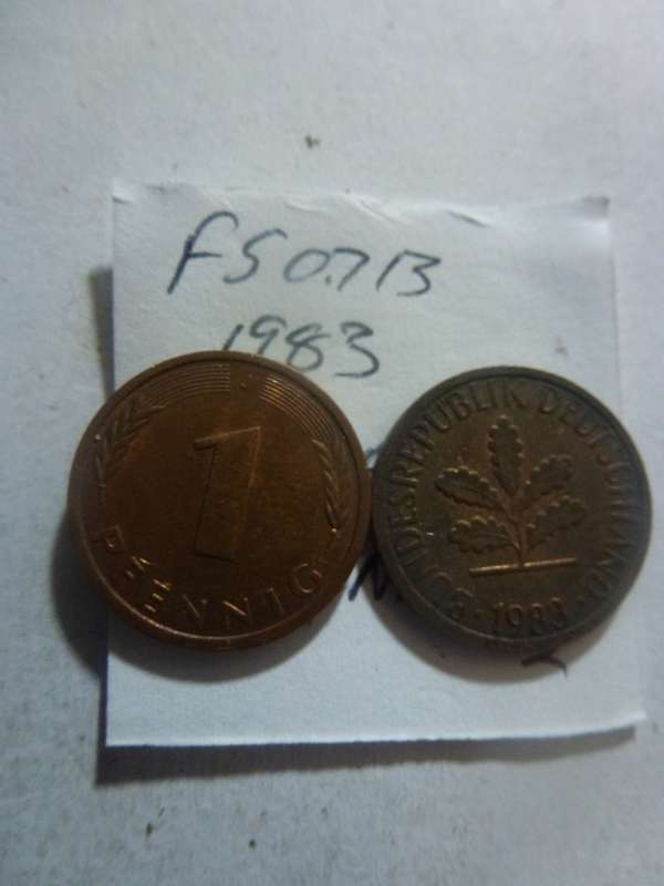 1983 Germany 1 pfennig