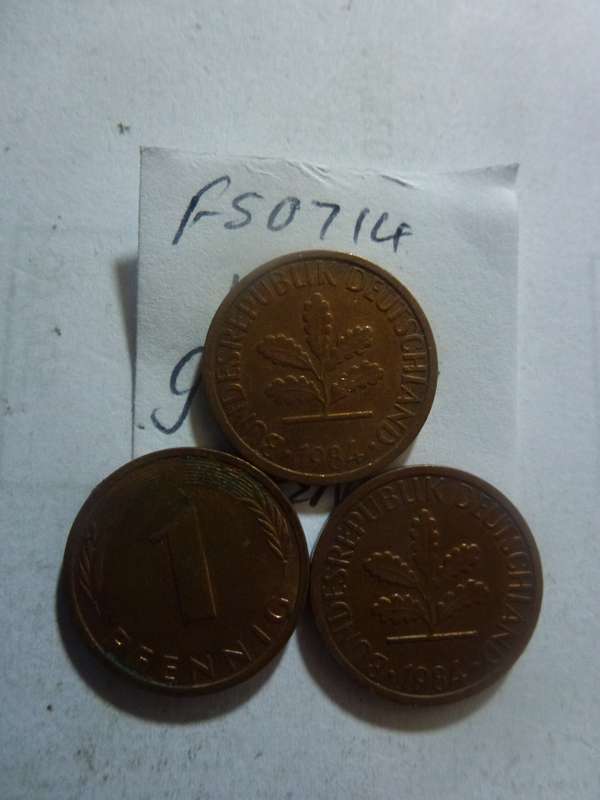 1984 Germany 1 pfennig