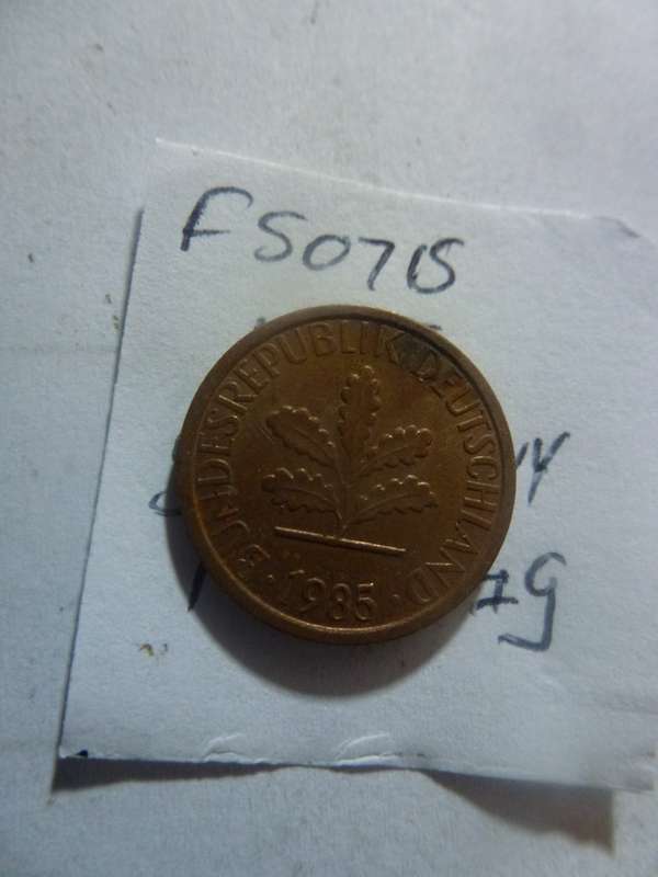 1985 Germany 1 pfennig