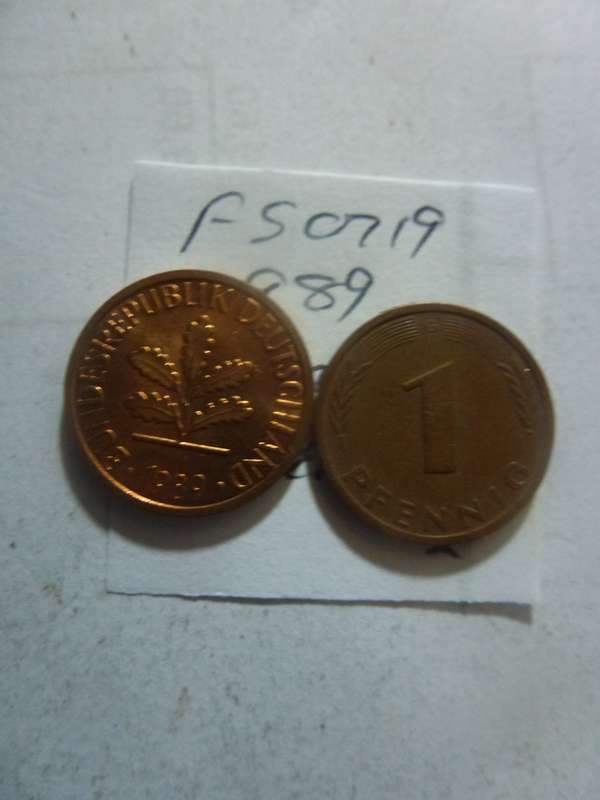 1989 Germany 1 pfennig