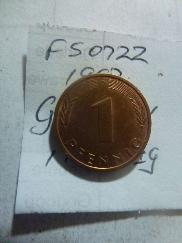 1992 Germany 1 pfennig