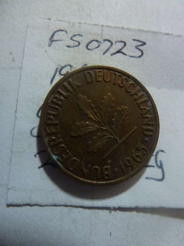 1965 Germany 2 pfennig