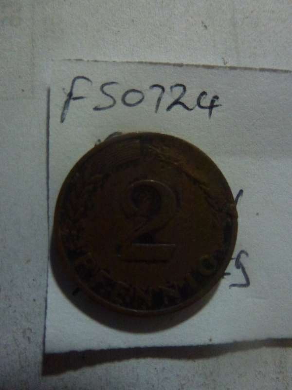 1970 Germany 2 pfennig