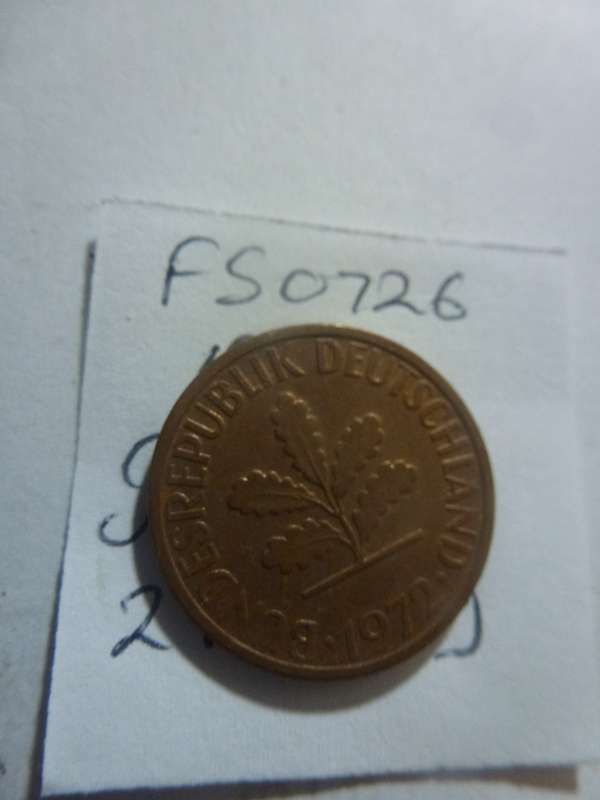 1972 Germany 2 pfennig