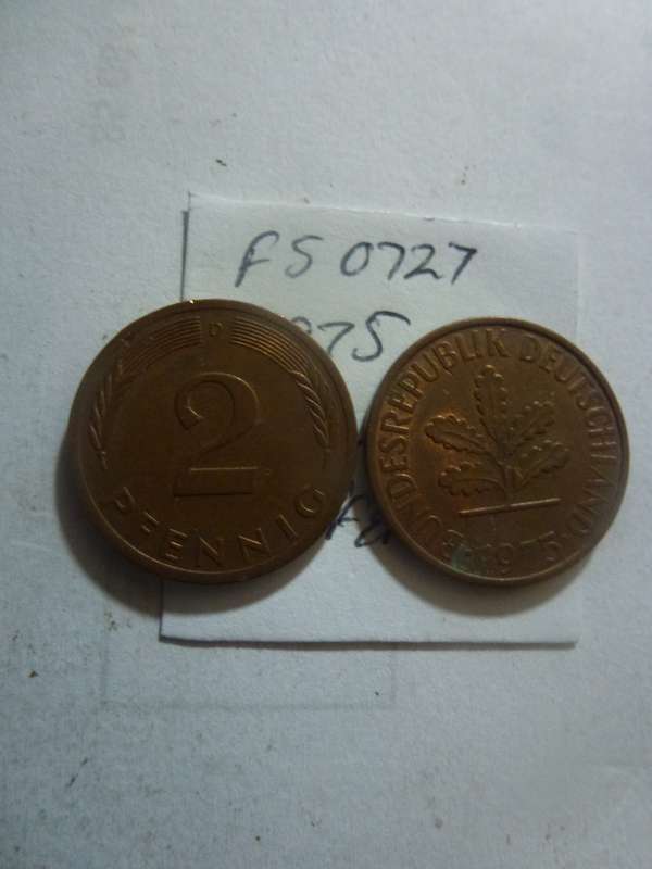 1975 Germany 2 pfennig