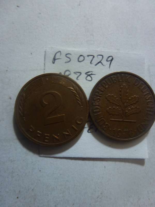 1978 Germany 2 pfennig