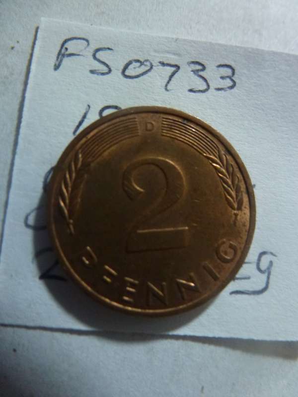 1982 Germany 2 pfennig