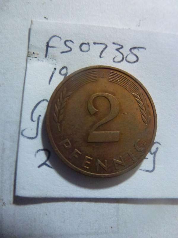1984 Germany 2 pfennig