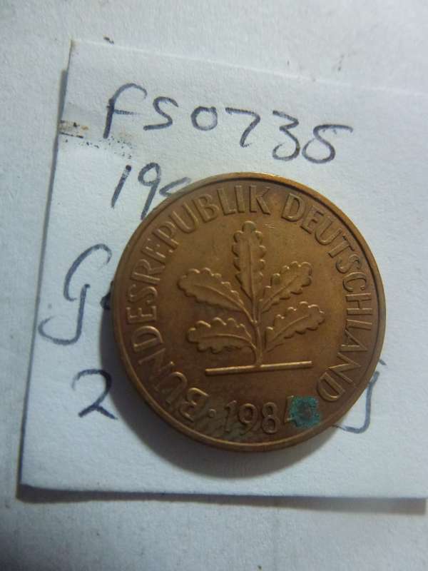 1984 Germany 2 pfennig