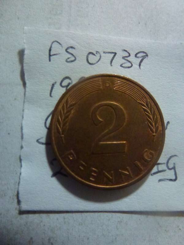 1991 Germany 2 pfennig