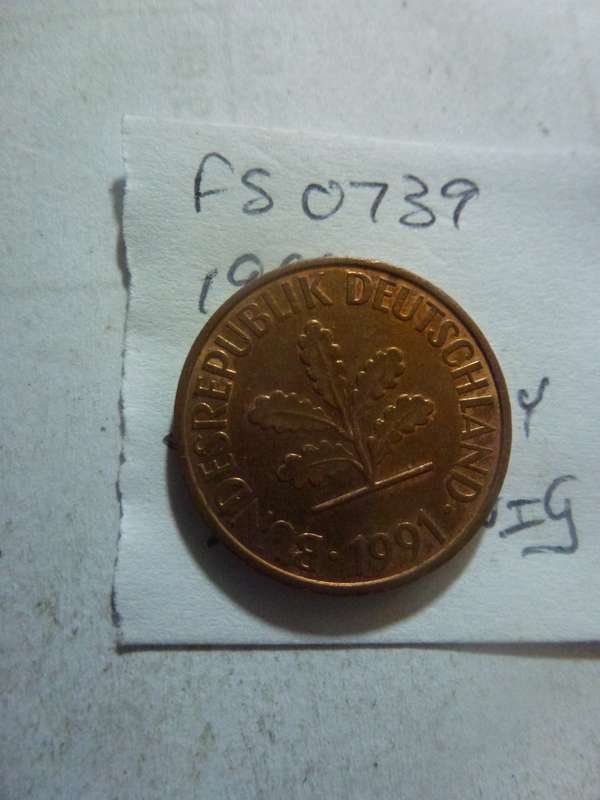 1991 Germany 2 pfennig