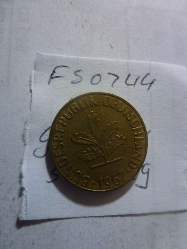 1967 Germany 5 pfennig