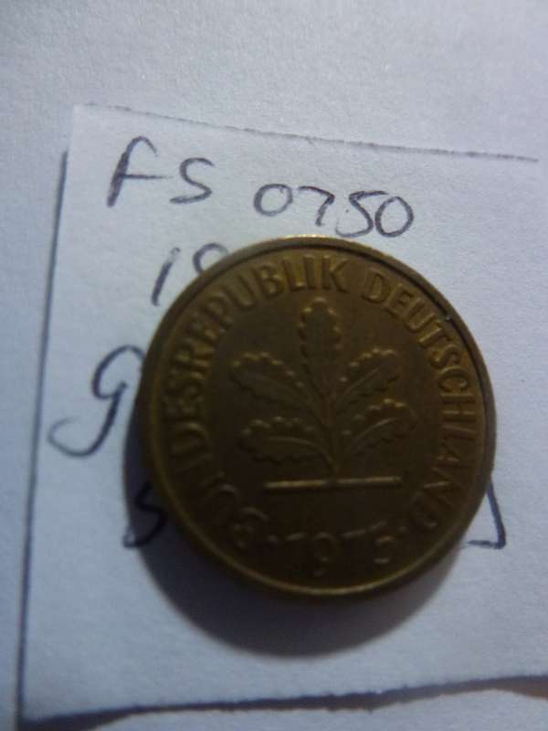 1975 Germany 5 pfennig