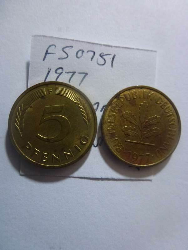 1977 Germany 5 pfennig