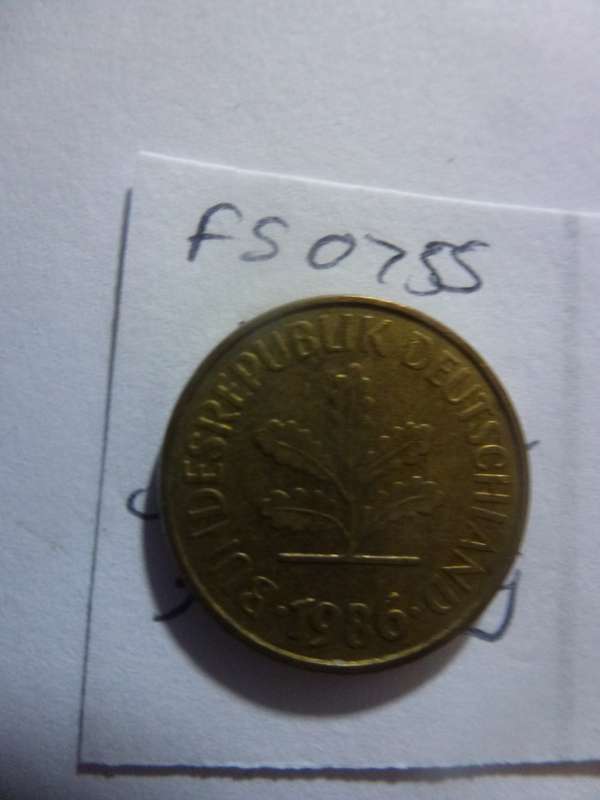 1986 Germany 5 pfennig