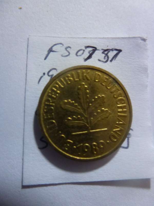 1989 Germany 5 pfennig