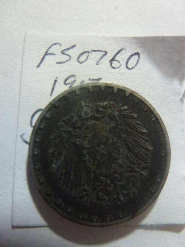 1917 Germany 10 pfennig