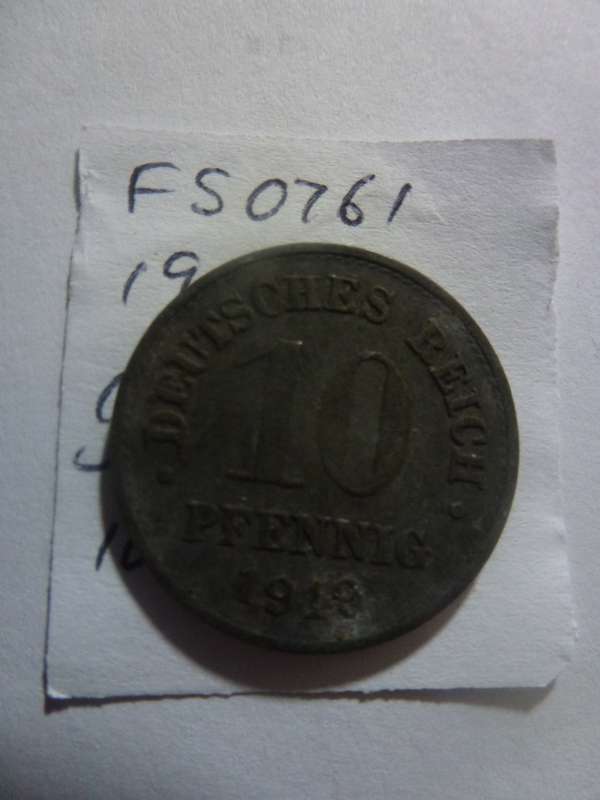 1919 Germany 10 pfennig