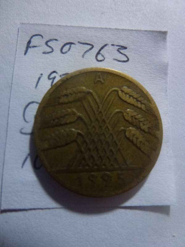 1925 Germany 10 reichspfennig