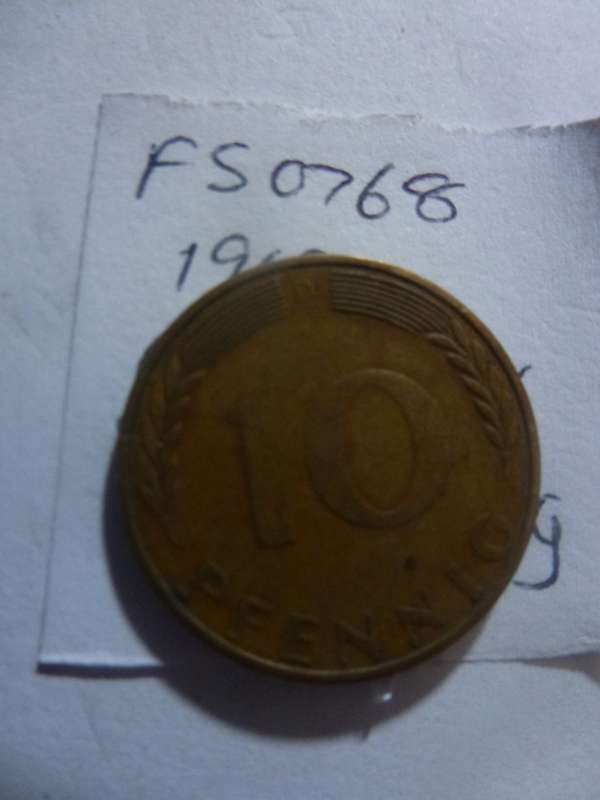 1969 Germany 10 pfennig