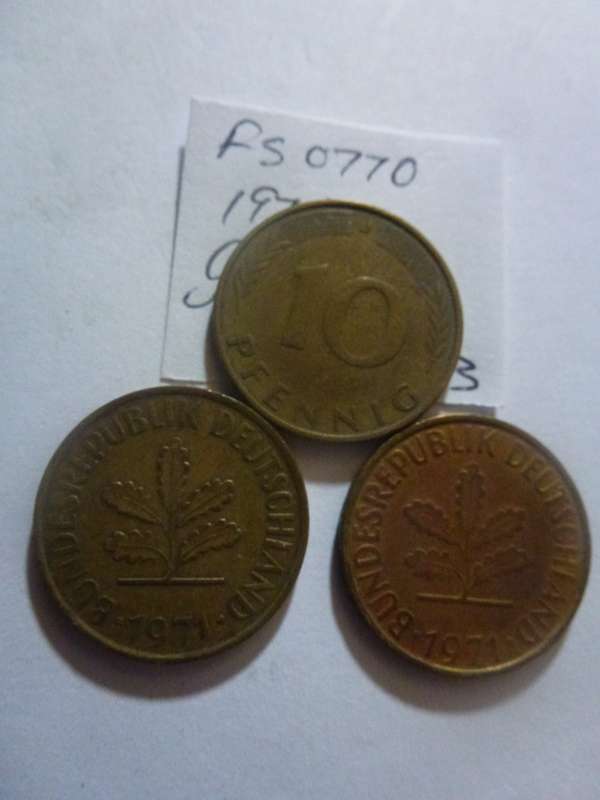 1971 Germany 10 pfennig