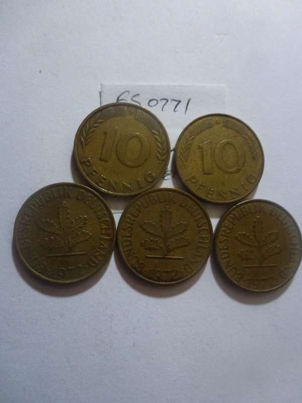 1972 Germany 10 pfennig