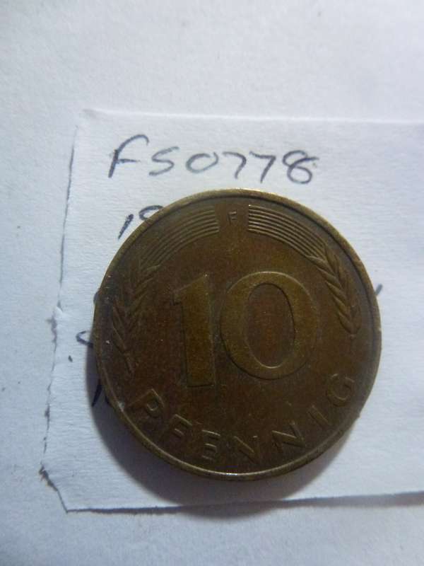1980 Germany 10 pfennig