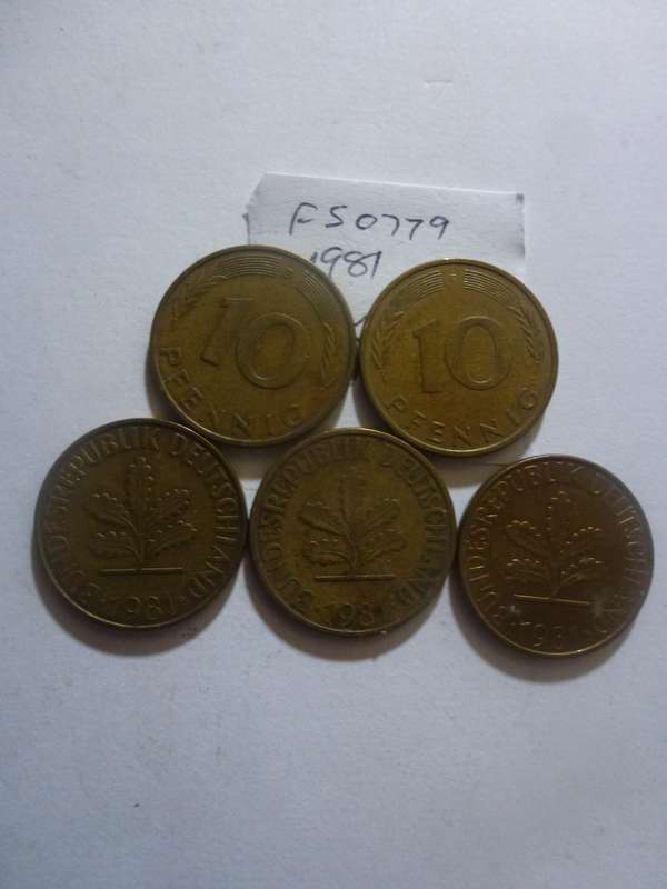 1981 Germany 10 pfennig