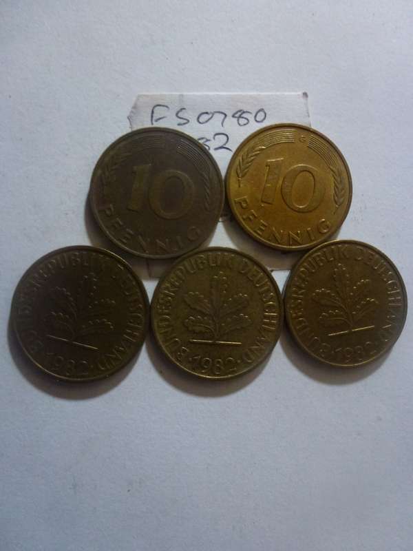 1982 Germany 10 pfennig