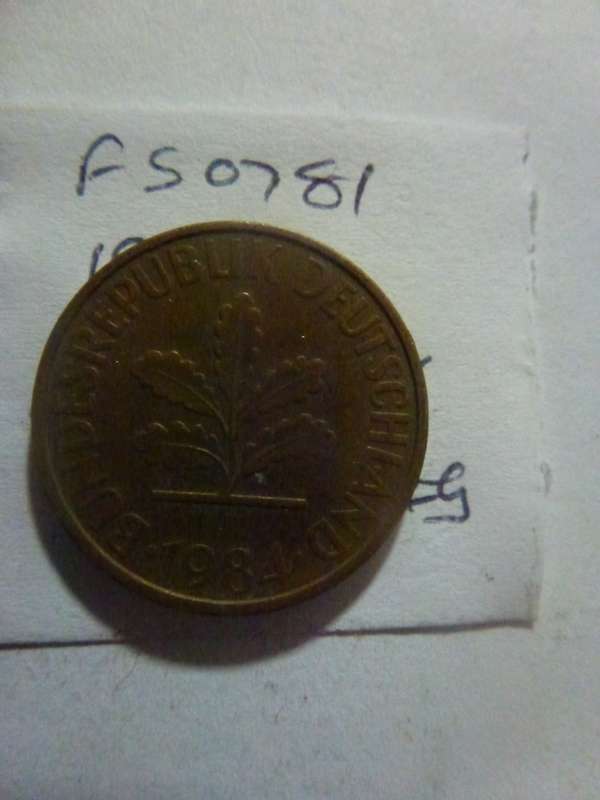 1984 Germany 10 pfennig