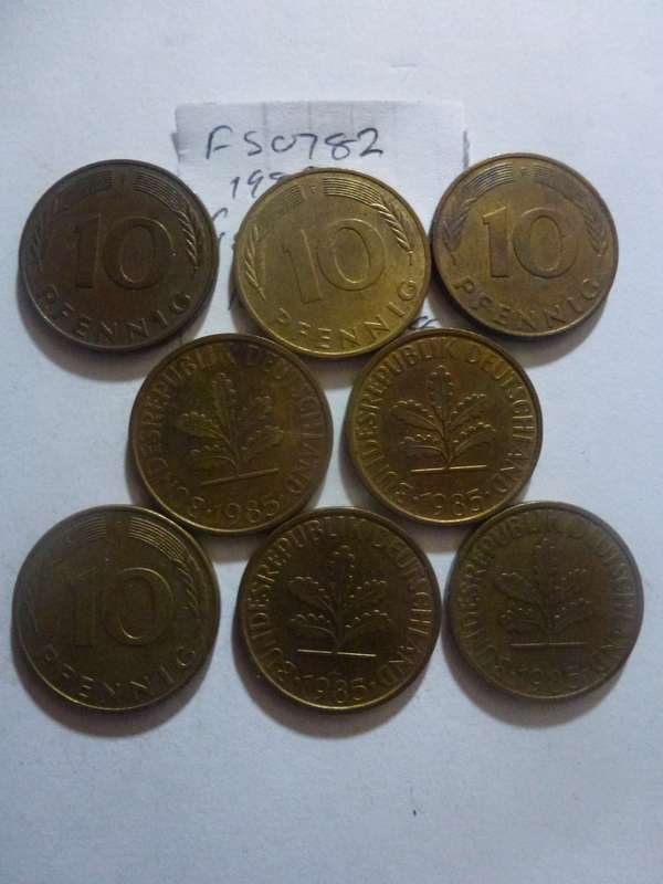 1985 Germany 10 pfennig