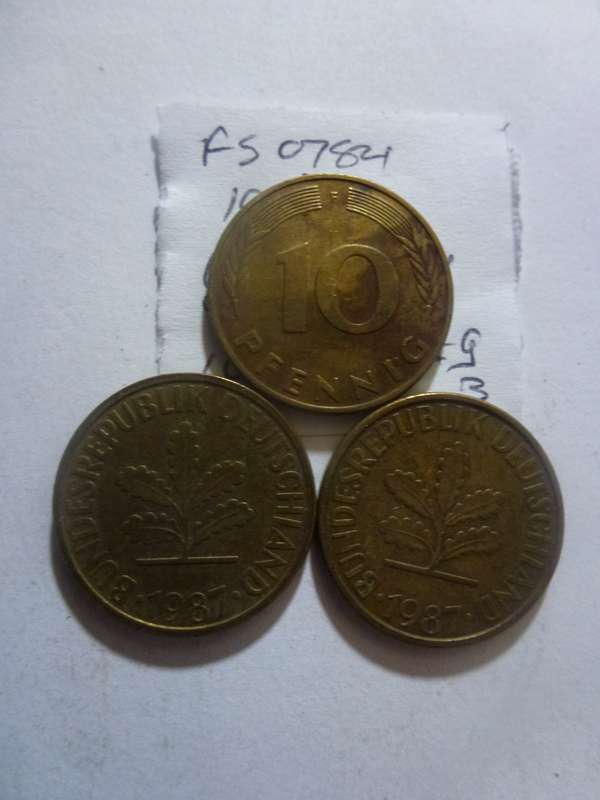 1987 Germany 10 pfennig