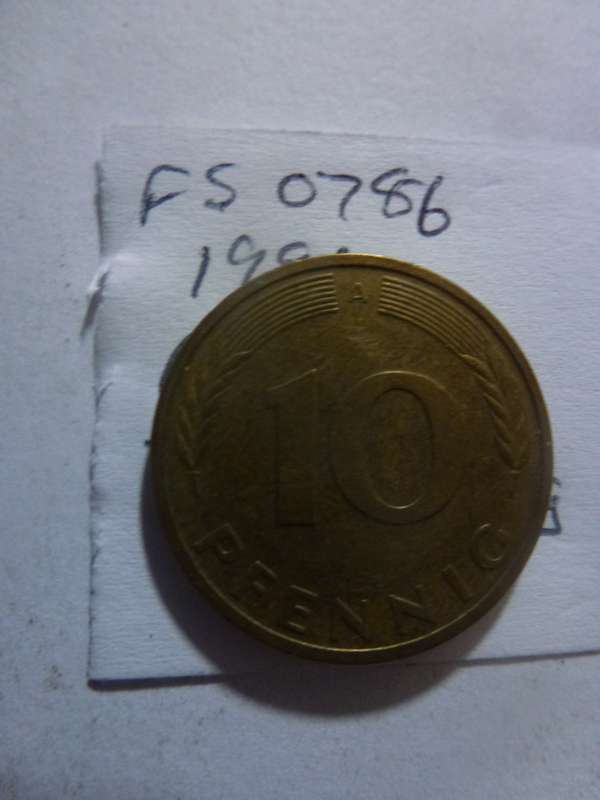 1991 Germany 10 pfennig