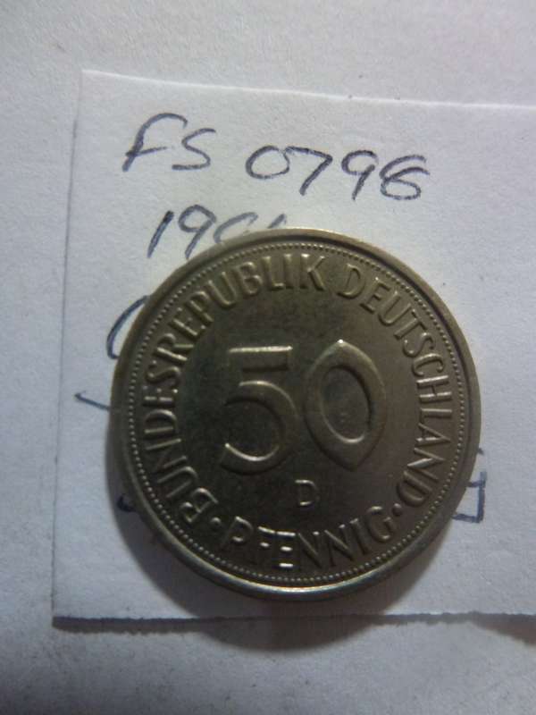 1991 Germany 50 pfennig