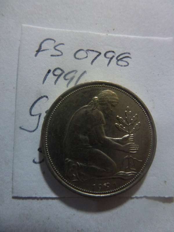 1991 Germany 50 pfennig