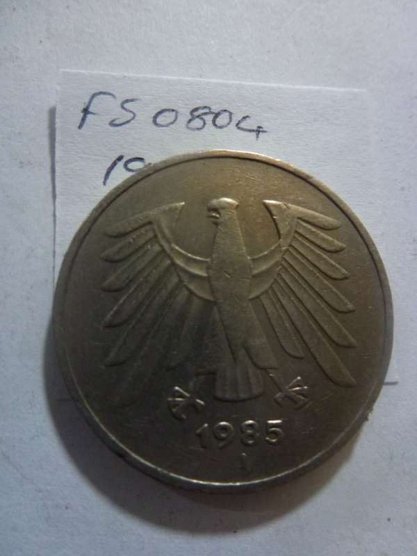 1985 Germany 5 deutsche mark