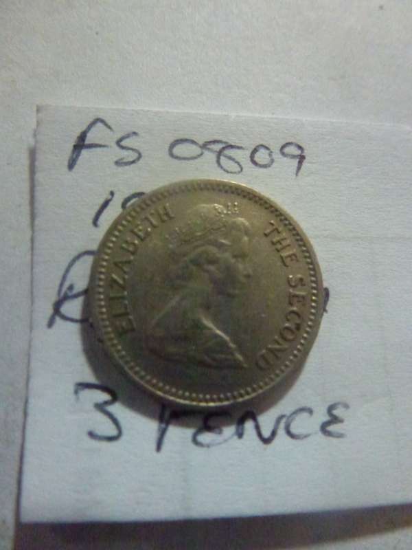 1968 Rhodesia 3 pence