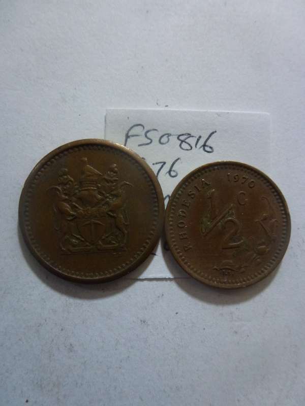 1975 Rhodesia 1/2 cent