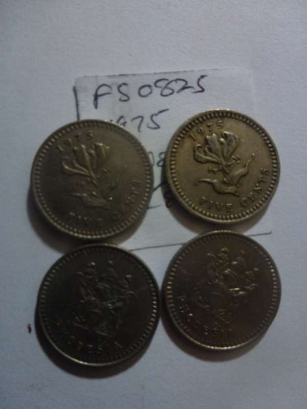 1975 Rhodesia 5 cent