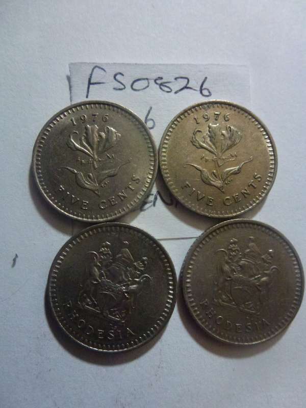 1976 Rhodesia 5 cent