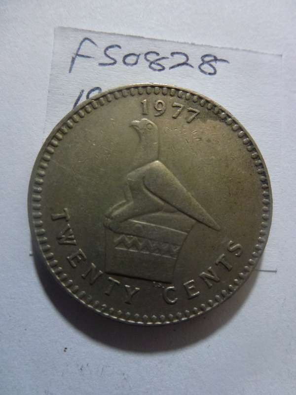 1977 Rhodesia 20 cent