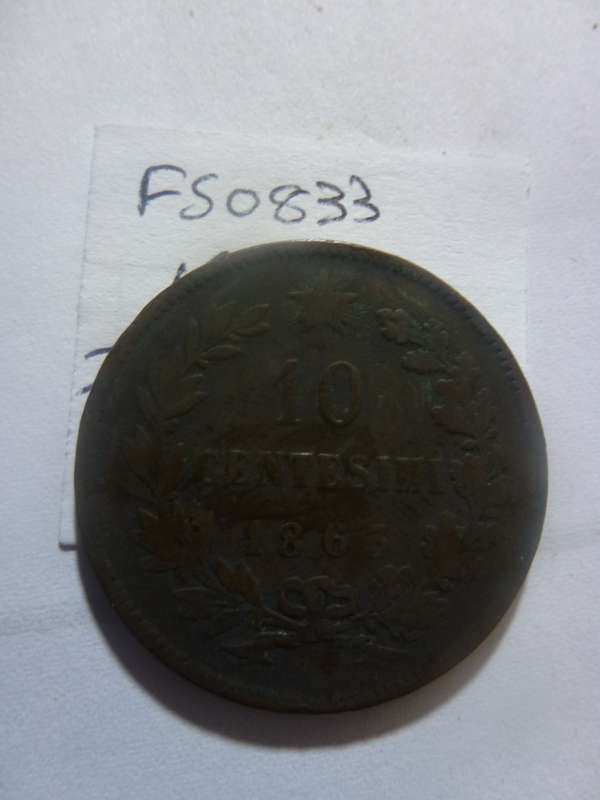 1863 Italy 10 centesimi