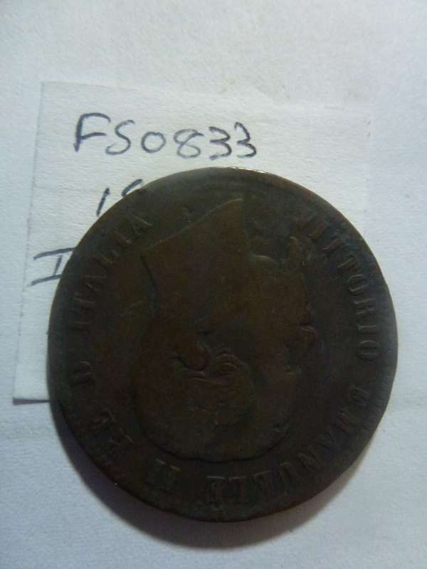1863 Italy 10 centesimi