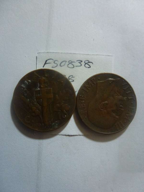 1938 Italy 10 centesimi