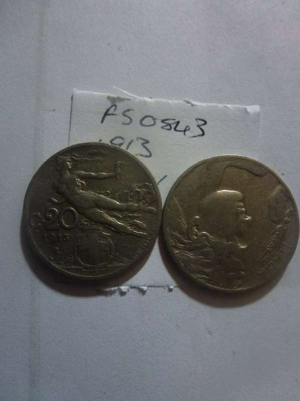 1913 Italy 20 centesimi