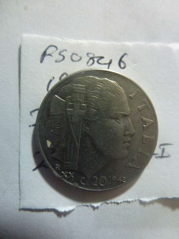 1942 Italy 20 centesimi