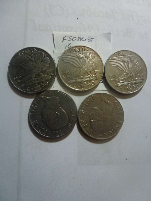 1940 Italy 50 centesimi